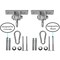 Heavy Duty Permanent Swing Hanger Brackets Set for Indoor and Outdoor Use